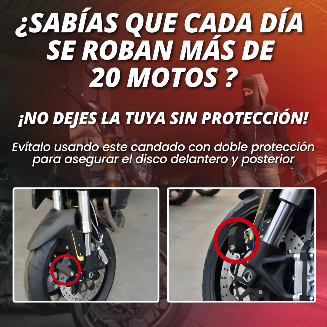 Candado de Disco con Alarma | ¡Suena más potente que una sirena de ambulancia!