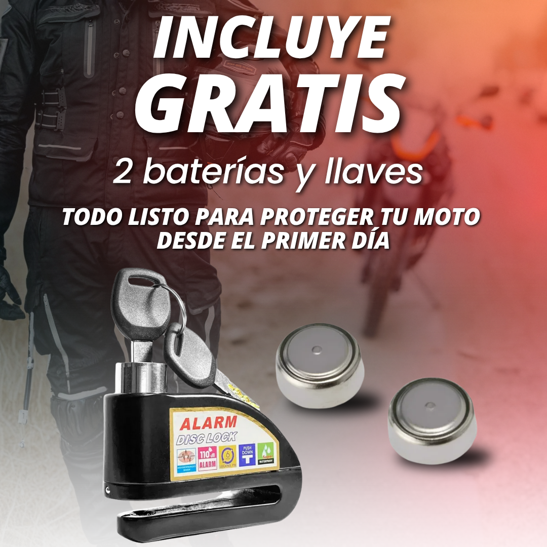Candado de Disco con Alarma | ¡Suena más potente que una sirena de ambulancia!