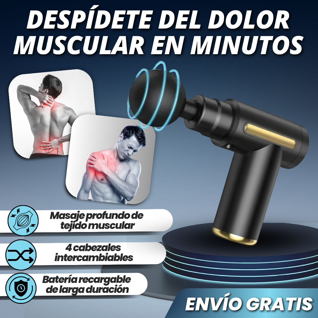 Pistola de Masaje Muscular – ¡Elimina el dolor de músculos y tendones en minutos!