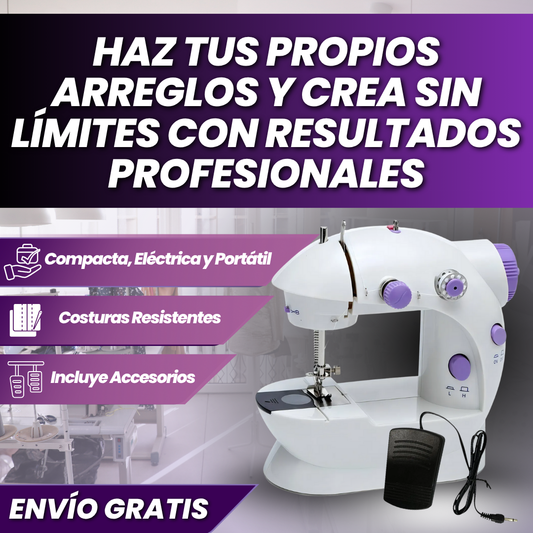 Mini máquina de coser portátil | ¡Comienza tu negocio de costura!