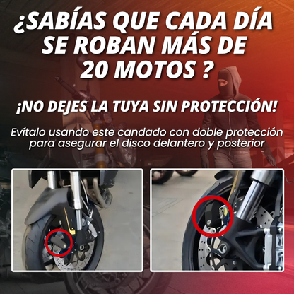 Candado de Disco con Alarma | ¡Suena más potente que una sirena de ambulancia!