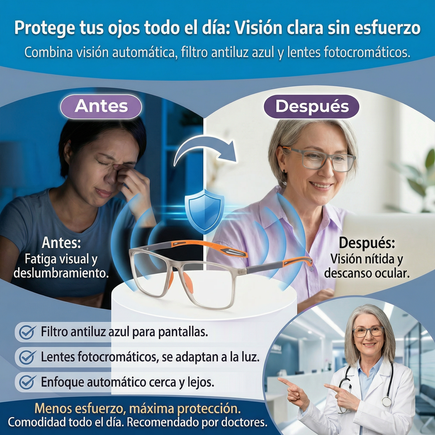 GAFAS ANTI-LUZ PROTECCIÓN OCULAR
