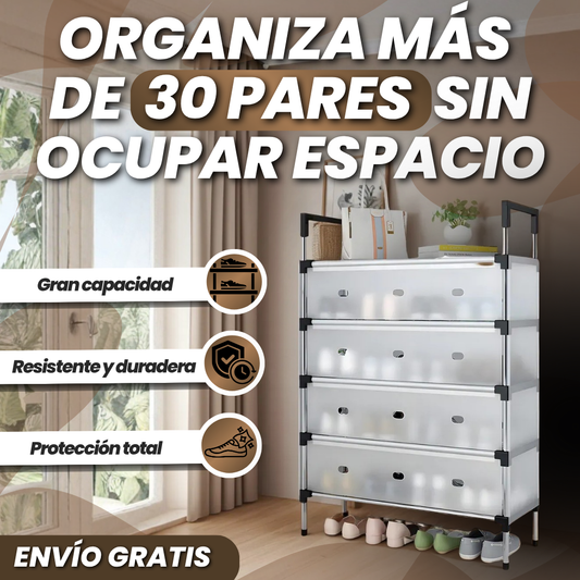 Zapatera de 5 niveles con Cubiertas Protectoras Gratis | ¡Organiza de todo en segundos!