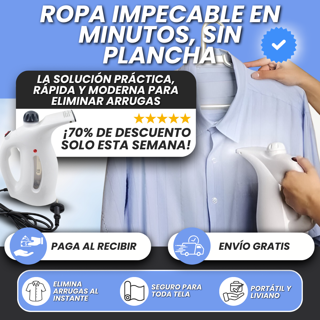 STEAMMASTER 7 EN 1: PLANCHA DE MANO CON MÚLTIPLES FUNCIONES